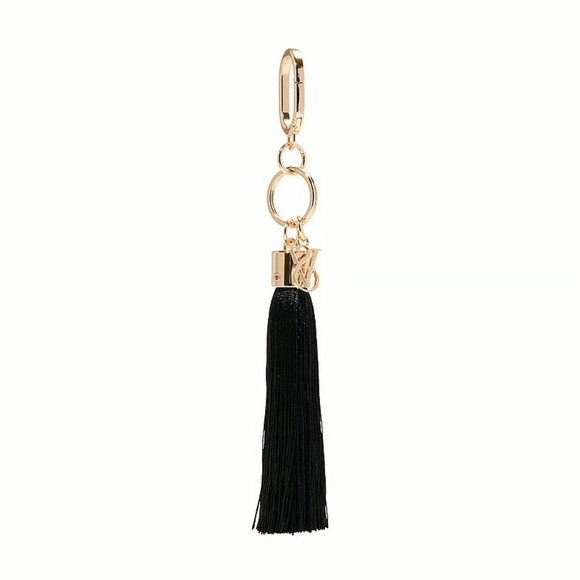 Victoria’s Secret Silk Tie Tassel Bag Charm Keychain - Picture 2 of 3